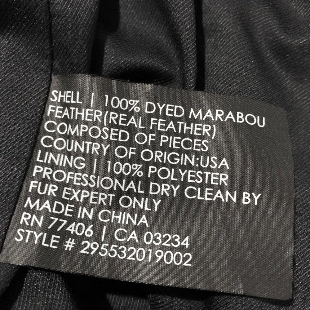 Club Monaco Marabou Feather Vest - Black - Picture 5 of 5